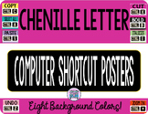 Computer Shortcuts- Chenille Letters with Eight Colored Ba