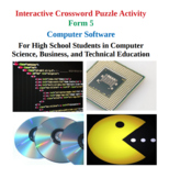 Computer Software - Interactive Crossword Activity - Form 5