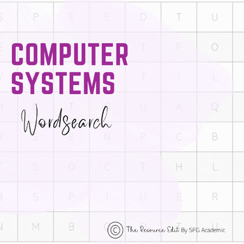 Preview of Computer Systems Wordsearch