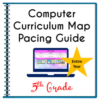 Preview of Computer Technology Curriculum Map Pacing Guide 5th Grade