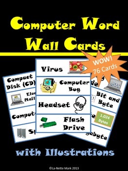 Preview of Computer Terminology Word Wall Cards