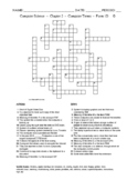 Computer Vocabulary - Crossword with Word Bank Worksheet - Form 1