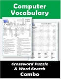 Computer Vocabulary Crossword Puzzle & Word Search Combo