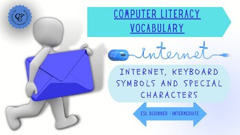 Preview of Computer literacy - Vocabulary:Internet, keyboard symbols and special characters