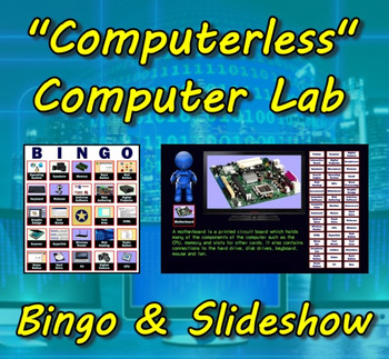 Preview of Computerless Computer Lab Bingo & Slideshow