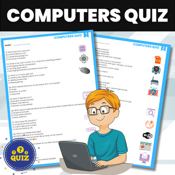 Preview of Computers Quiz | Computer Science Assessment Test