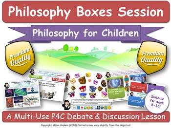 Preview of Computers, Robots & AI(P4C - Philosophy For Children) [Lesson] (Boxes)