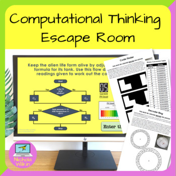 Preview of Computing Escape Room | Algorithms Computational Thinking