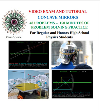 Preview of Concave Mirrors: Physics Problem Solving Video Exam and Tutorial