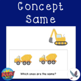 Concept Activities: Same - Distance Learning