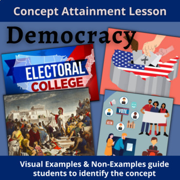 Preview of Concept Attainment Lesson: Democracy |  Grades 5th - 6th