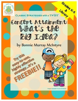 Preview of Concept Attainment: What’s the Big Idea? -lessons, posters, printables, strategy
