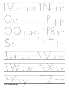 Step-by-Step Letter Formation Practice *Printable* upper and lower case