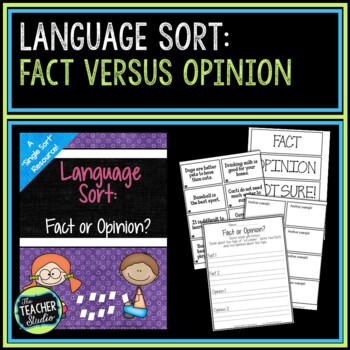Preview of Fact or Opinion: A Language Arts Concept Sort