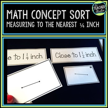Preview of Measuring with a Ruler: A Math Sort to Practice Measuring Length