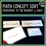 Measuring with a Ruler: A Math Sort to Practice Measuring Length