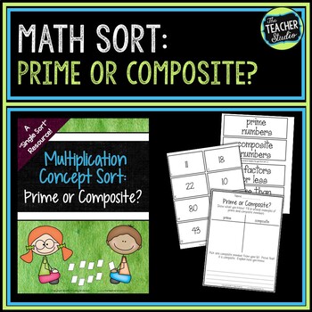 Preview of Prime and Composite Numbers: A Math Sort