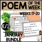 Poem of the Week JANUARY Kindergarten & 1st Grade Shared R