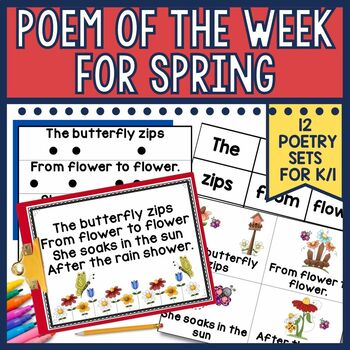 Preview of Spring Poem of the Week for Kindergarten and First Grade Poetry Lessons