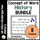 Concept of Word Virginia SOLs History BUNDLE | Interventio