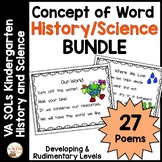 Concept of Word Va SOLs Science and History MEGA BUNDLE | 