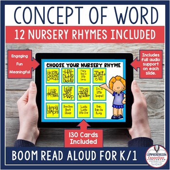 Preview of Poem of the Week with Nursery Rhymes Boom Cards Emergent Beginning Readers