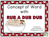 Concept of Word with Nursery Rhymes - Rub a Dub Dub