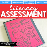Concepts of Print Assessment Literacy Assessment for IEP P