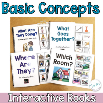 Preview of Basic Concepts Interactive Books - Adapted Books for Special Education