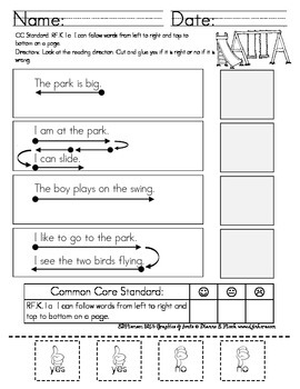 Preview of Concepts of Print (Common Core)
