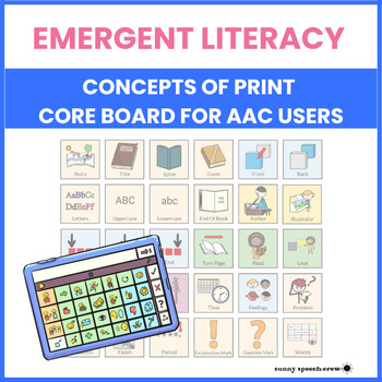 Preview of Concepts of Print Core Board for AAC Users