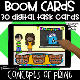 Concepts of Print | Kindergarten Boom Cards
