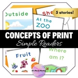 Concepts of Print | Simple Early Readers | Printable