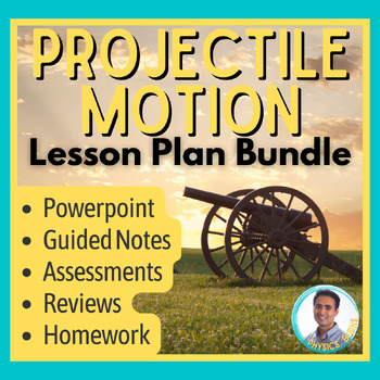 Preview of Projectile Motion PPT | Conceptual Physics Regents | NGSS | Full Unit Bundle