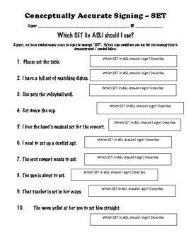 Preview of Conceptually Accurate Multiple Meaning Concepts in American Sign Language