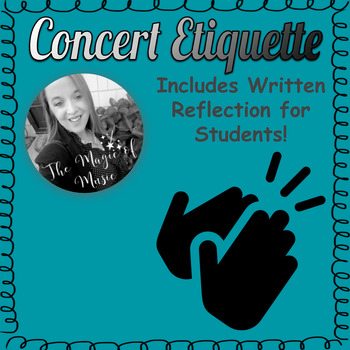 Preview of Concert Audience Etiquette Slideshow Lesson (includes student handout!)
