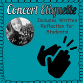 Concert Audience Etiquette Slideshow Lesson (includes stud