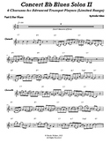 Concert Bb Blues Solos for Jazz Band II ~ 4 Choruses (Adva