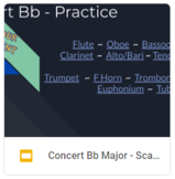 Concert Bb Major Scale Practice Page