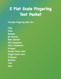 Concert E Flat Scale Fingering Test Packet