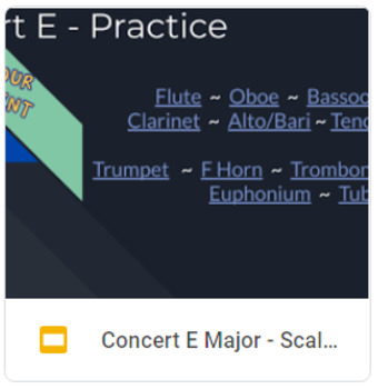 Preview of Concert E Major Scale Practice Page
