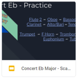 Concert Eb Major Scale Practice Page