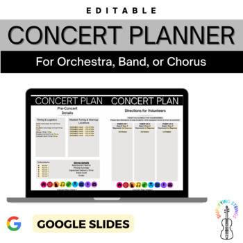 Preview of Concert Planner for Orchestra, Band, or Chorus