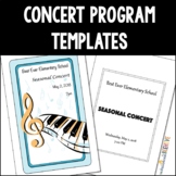 Concert Program Templates