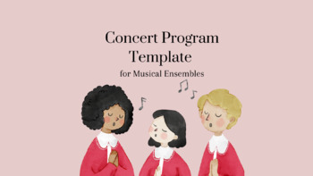 Preview of Concert Program Template