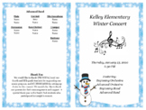 Concert Program Template: Winter and Spring/Summer Themes