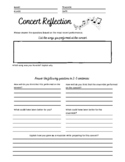 Concert Reflection (Detailed)