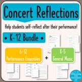 Concert Reflections BUNDLE for K-12 Music