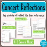 Concert Reflections for K-5 General Music