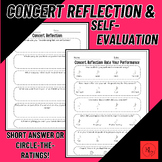 Concert Self-Evaluation & Reflection! Band/Orchestra/Music